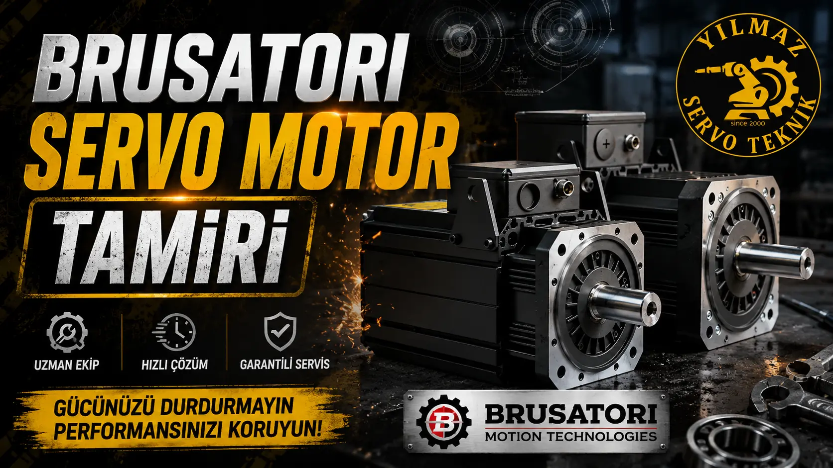 BRUSATORI VT 132P servo motor tamiri Bursa teknik servis