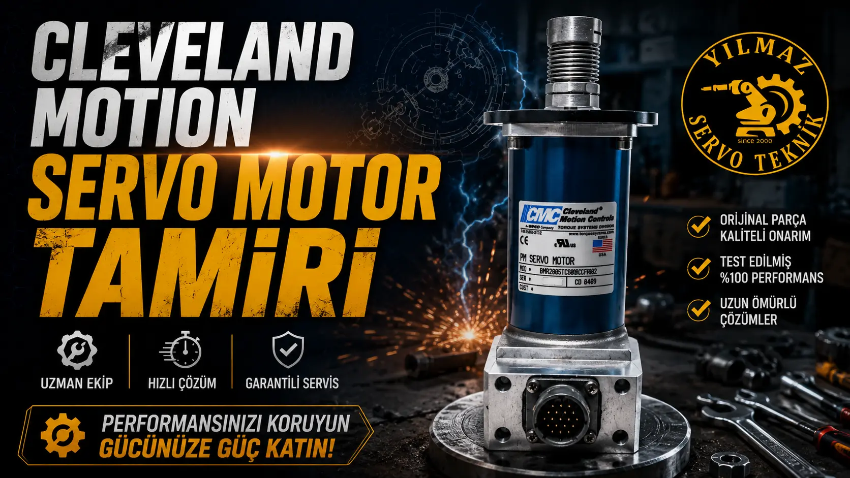CLEVELAND MOTION BNL2320T servo motor tamiri Bursa teknik servis